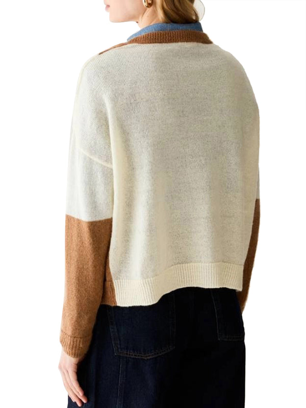 PENNY BLACK BLACK Maglia Penny Black A Intarsio In Mohair Blend Azzurro