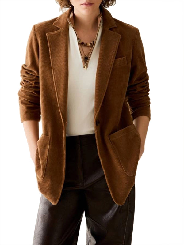 PENNY BLACK FREEDOM Blazer Penny Black In Jersey Velluto Cammello