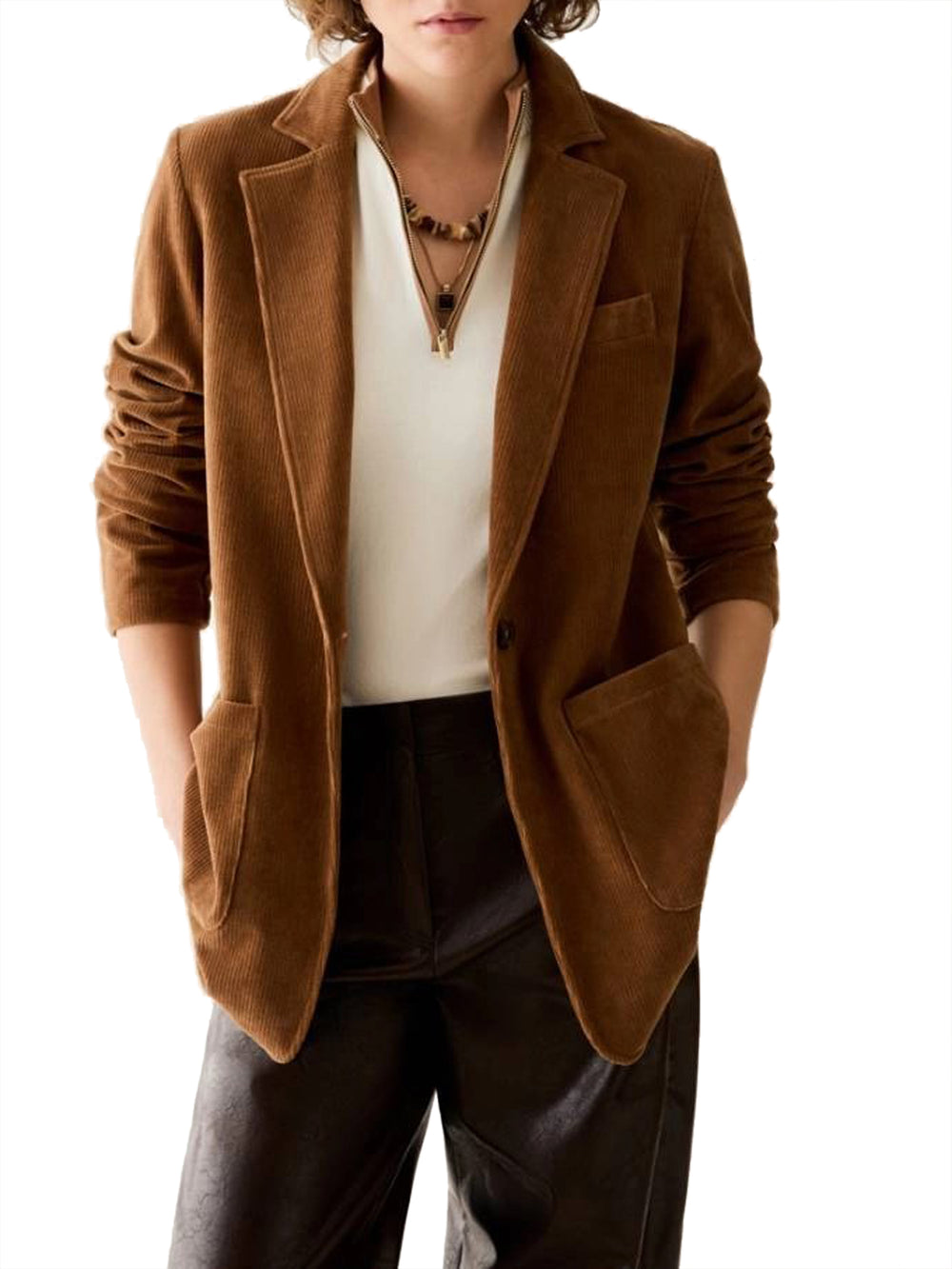 PENNY BLACK Blazer Penny Black In Jersey Velluto Cammello