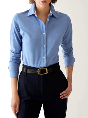 PENNY BLACK FREEDOM Camicia Slim Penny Black In Jersey Di cotone - Azzurro