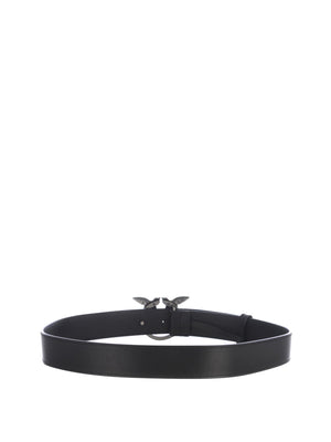 PINKO Cintura Pinko Logo Frontale Nero