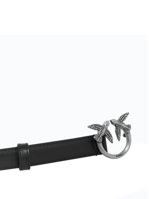 PINKO Cintura Pinko Love Berry H2 Belt.Low Vitello Nero