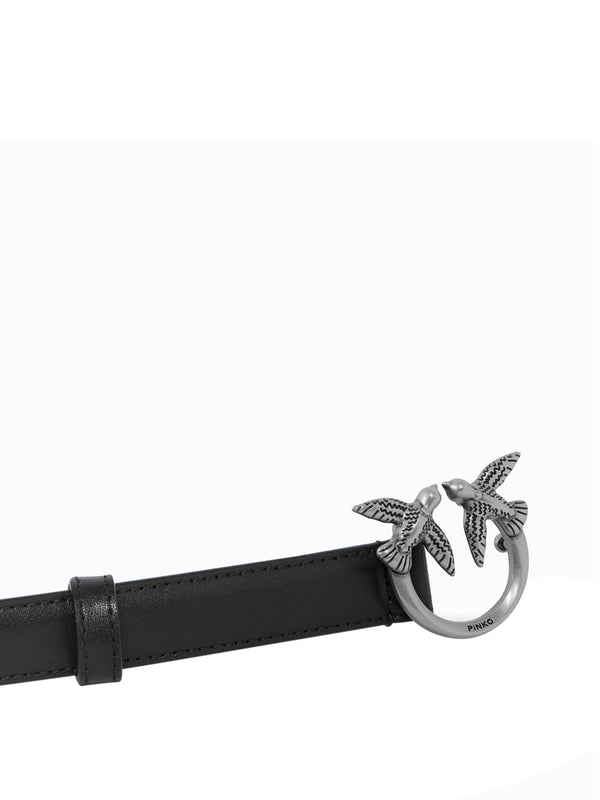 PINKO Cintura Pinko Love Berry H2 Belt.Low Vitello Nero