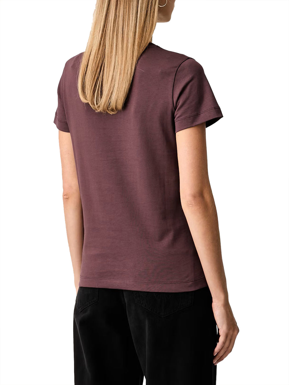 PINKO Pinko Bussolotto T-Shirt Jersey Logo Granata