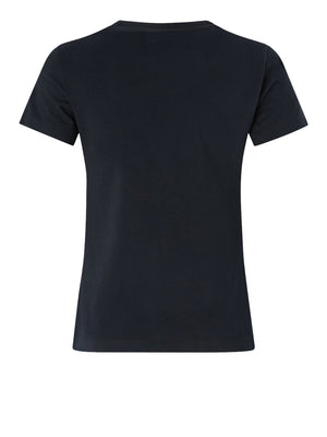 PINKO Bussolotto T-Shirt Pinko Jersey Logo Nero