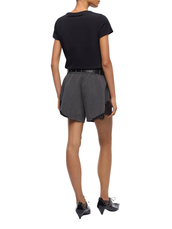 PINKO Bussolotto T-Shirt Pinko Jersey Logo Nero