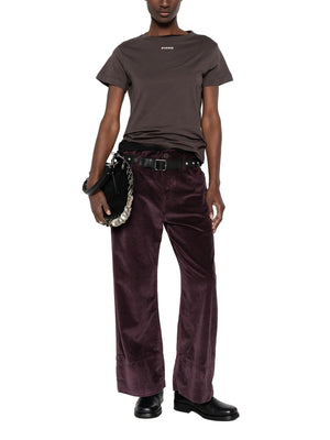 PINKO T-Shirt Pinko Basico Jersey Logo Marrone