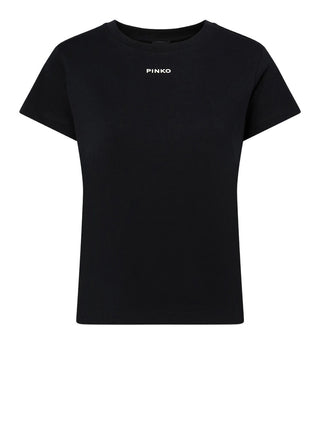 PINKO Pinko Basico T-Shirt Jersey Logo Nero