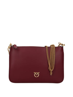PINKO Borsa Media A Spalla Flat Love Bag Simply Pinko - Bordeaux