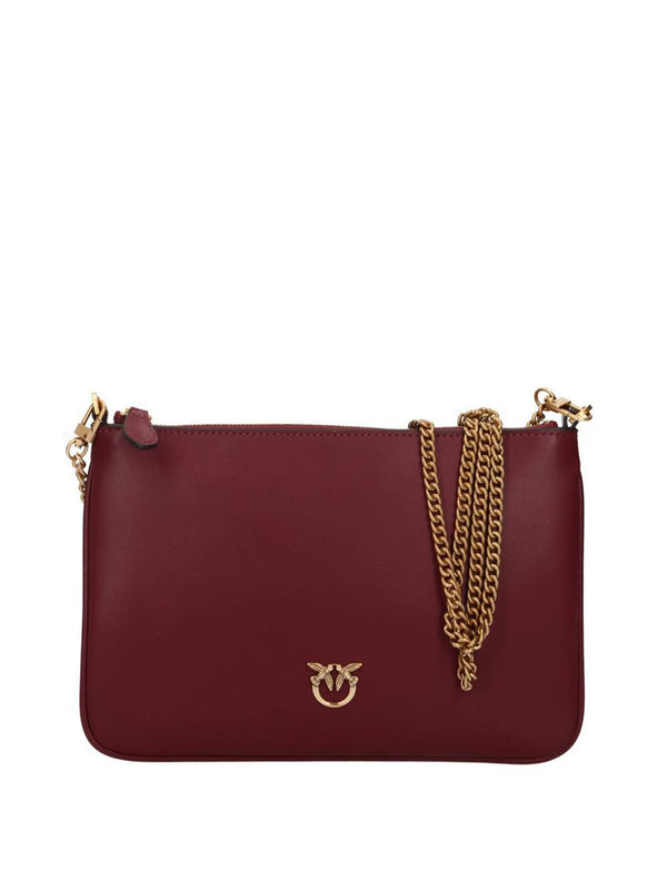 PINKO Borsa Media A Spalla Flat Love Bag Simply Pinko - Bordeaux