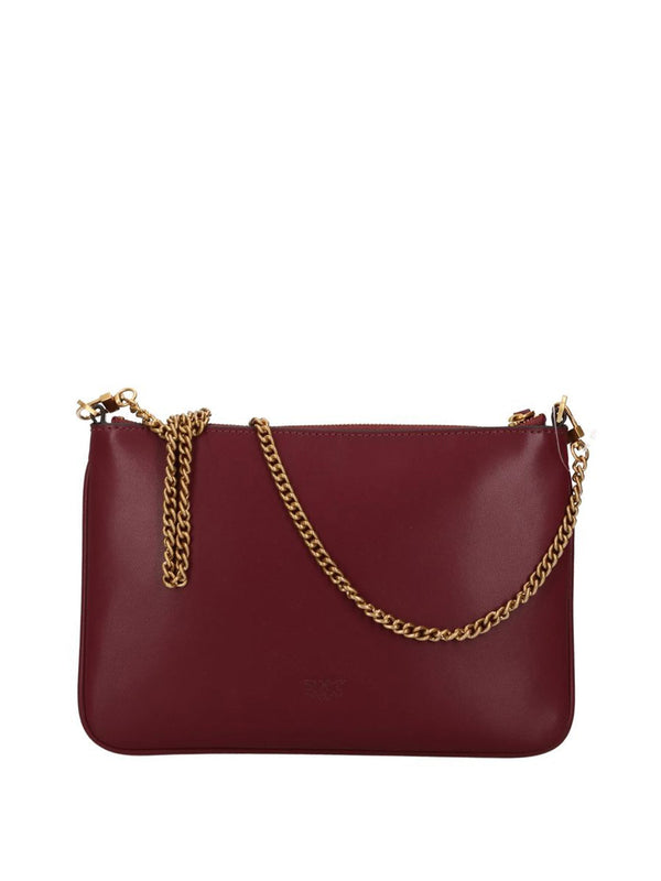 PINKO Borsa Media A Spalla Flat Love Bag Simply Pinko - Bordeaux