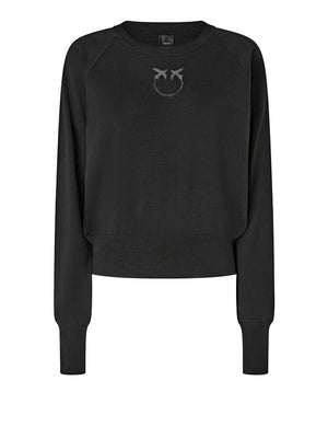 PINKO Maglia Pinko Lanzarote Lana Logo Nero
