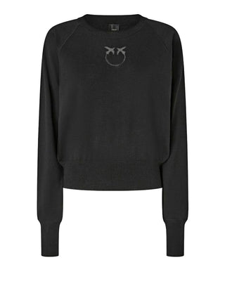 PINKO Maglia Pinko Lanzarote Lana Logo Nero