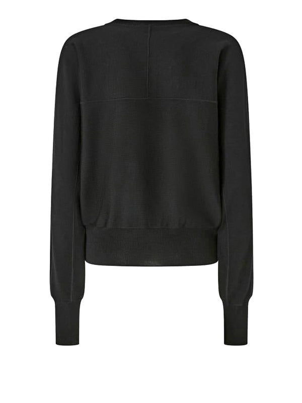 PINKO Maglia Pinko Lanzarote Lana Logo Nero