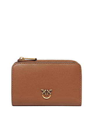 PINKO Portafoglio Pinko Mini Vitello Seta Castano