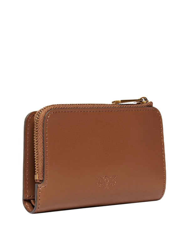 PINKO Portafoglio Pinko Mini Vitello Seta Castano