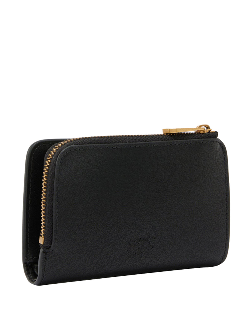 Pinko Portafoglio Mini In Pelle Con Logo Love Birds Pinko - Nero/Oro