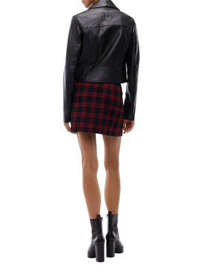 PINKO Pinko Giubbino New Sensibile Chiodo Nappa Nero