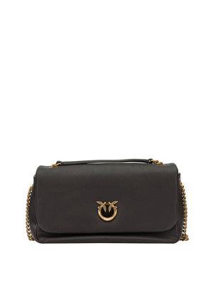 PINKO Borsa A Tracolla Pinko Click Soft Horizontal Chain - Marrone
