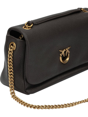 PINKO Borsa A Tracolla Pinko Click Soft Horizontal Chain - Marrone