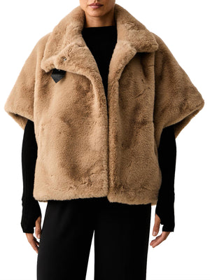 PINKO Poncho Pinko New Comodino Cappa Beige