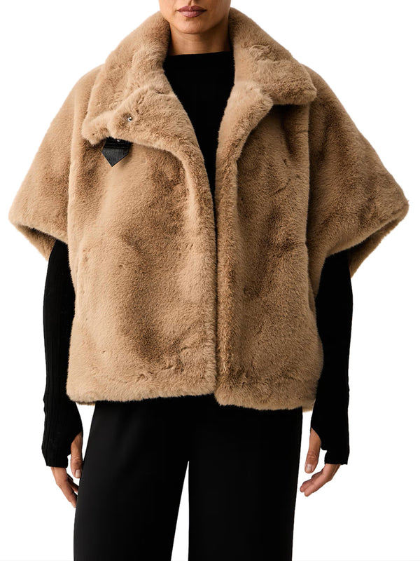 PINKO Poncho Pinko New Comodino Cappa Beige