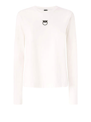 PINKO Pinko Toblino T-Shirt Jersey Logo Beige