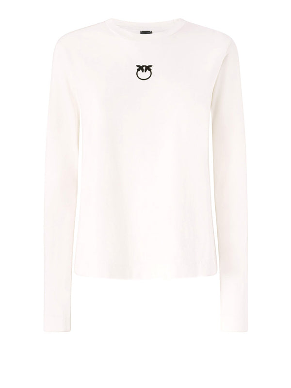 PINKO Pinko Toblino T-Shirt Jersey Logo Beige