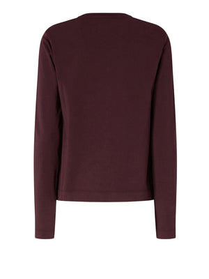 PINKO Pinko Toblino T-Shirt Jersey Logo Bordeaux
