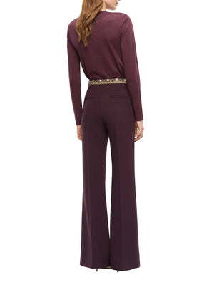 PINKO Pinko Toblino T-Shirt Jersey Logo Bordeaux