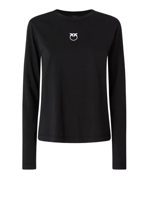 PINKO Pinko Toblino T-Shirt Jersey Logo Nero
