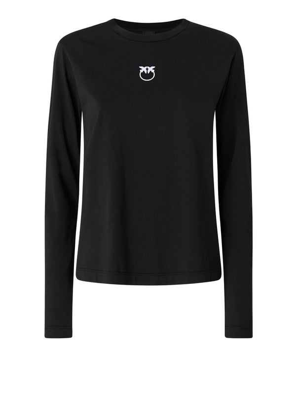 PINKO Pinko Toblino T-Shirt Jersey Logo Nero