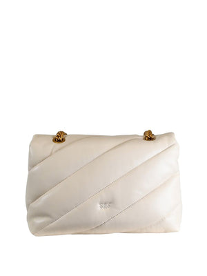 PINKO Borsa A Tracolla Pinko Love Puff Classic Small Bianco