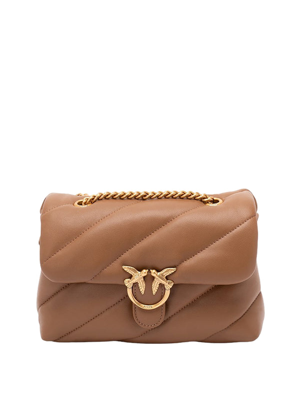 PINKO Borsa A Tracolla Pinko Love Puff Mini Small B. Sheep Marrone