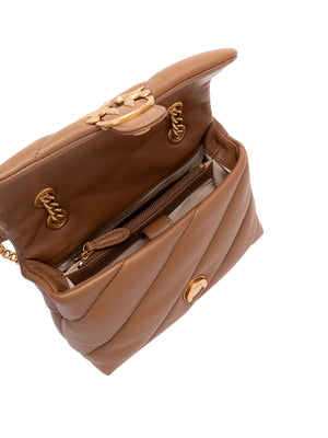 PINKO Borsa A Tracolla Pinko Love Puff Mini Small B. Sheep Marrone