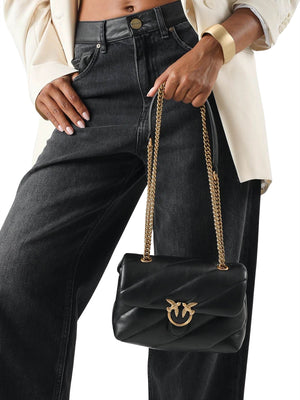 PINKO Borsa A Tracolla Pinko Love Puff Mini Small B. Sheep Nero