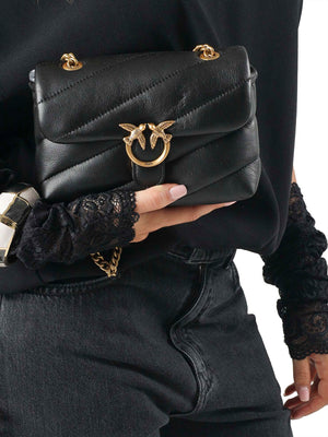 PINKO Borsa A Tracolla Pinko Love Puff Baby Small B. Sheep Nero