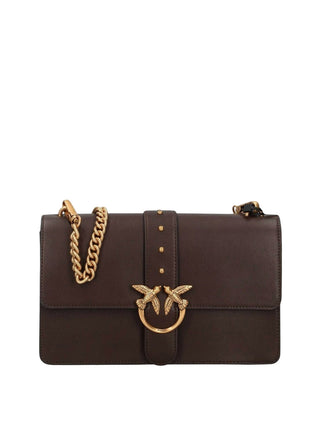 PINKO Borsa A Tracolla Pinko Love One Classic St. Small - Marrone