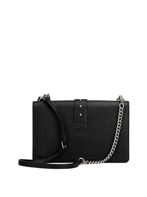 PINKO Borsa A Tracolla Pinko Love One Classic St. Small - Nero Argento