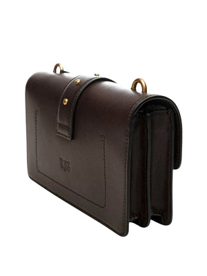 PINKO Borsa A Tracolla Pinko Love One Mini St. Small Marrone