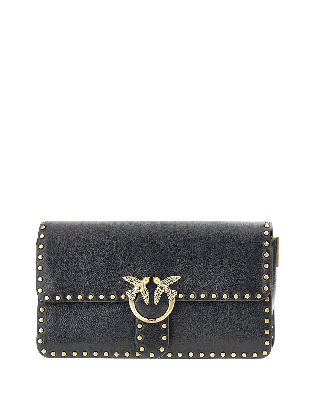 PINKO Borsa a Tracolla Love One Slouchy Cl Studs Small Pinko - Nero/Oro