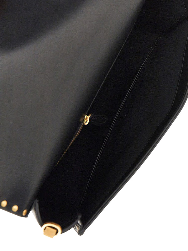 PINKO Borsa a Tracolla Love One Slouchy Cl Studs Small Pinko - Nero/Oro