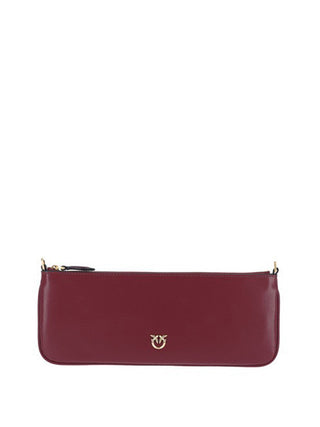 PINKO Borsa a Tracolla New Horizontal Flat Vitello Pinko - Bordeaux