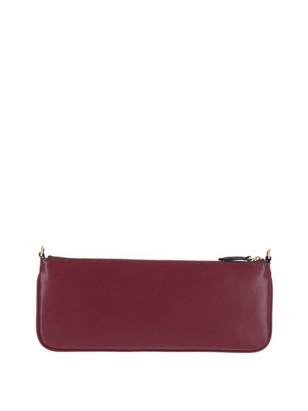PINKO Borsa a Tracolla New Horizontal Flat Vitello Pinko - Bordeaux