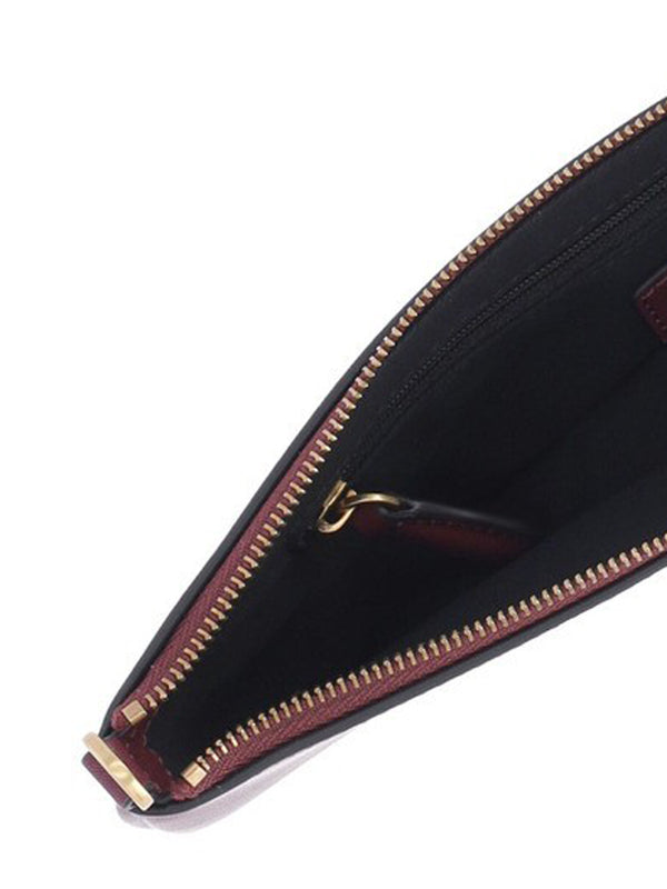 PINKO Borsa a Tracolla New Horizontal Flat Vitello Pinko - Bordeaux