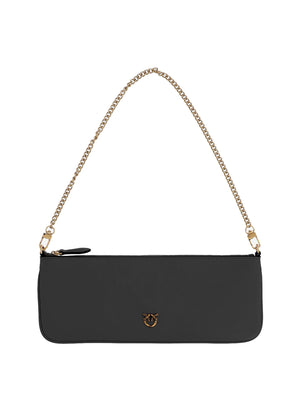PINKO Borsa a Tracolla New Horizontal Flat Vitello Pinko - Nero