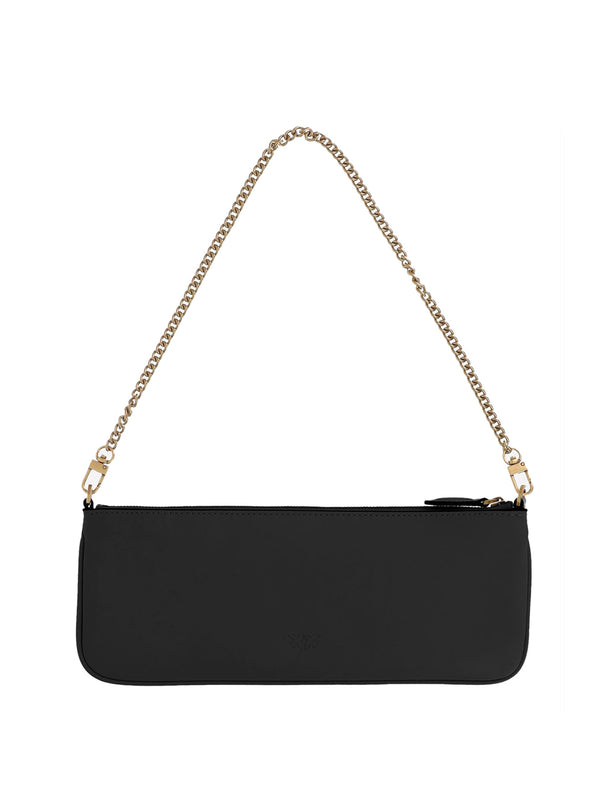 PINKO Borsa a Tracolla New Horizontal Flat Vitello Pinko - Nero