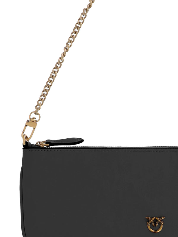 PINKO Borsa a Tracolla New Horizontal Flat Vitello Pinko - Nero
