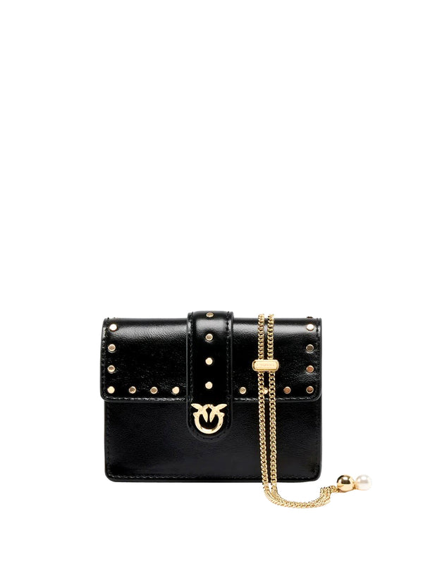 PINKO 2 USCITA Borsa Love Pocket Studs Vit. Polishe Pinko - Nero Limusine
