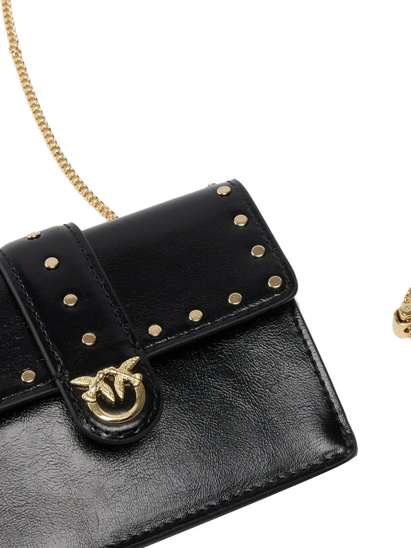 PINKO 2 USCITA Borsa Love Pocket Studs Vit. Polishe Pinko - Nero Limusine